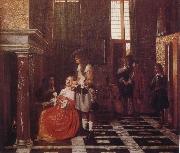 Pieter de Hooch The Card-Players oil painting picture wholesale